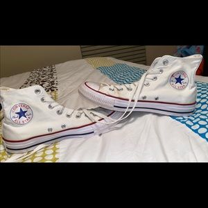 White Hightop Converse